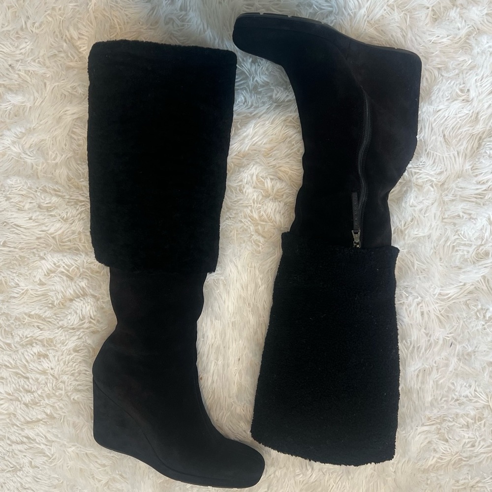 Prada knee high boots